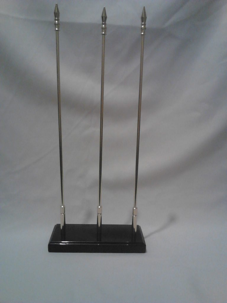 asta triple con base de onix