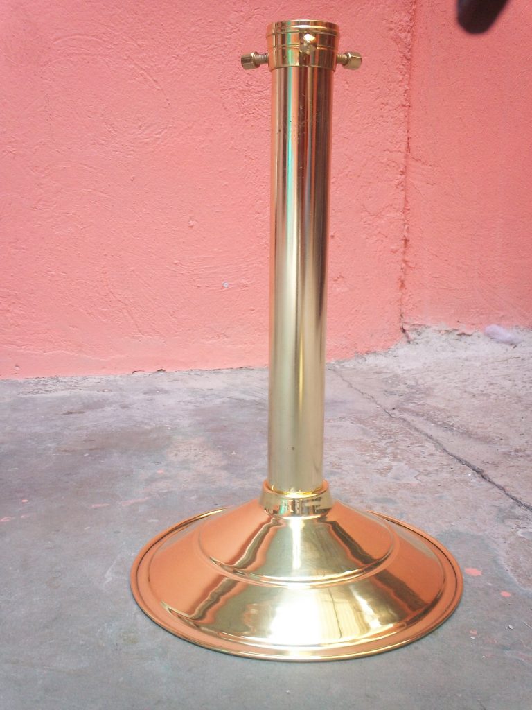 base pie de alfombra tubo liso